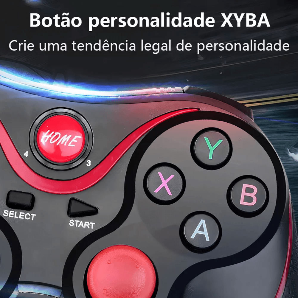 Controle Gamer Sem Fio Suporte Celular Joystick Manete SN-X3