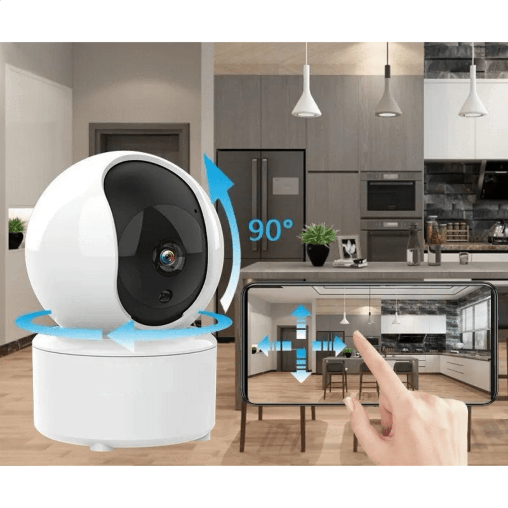 Câmera Segurança Babá Eletrônica Wi-fi 360 KA-S079