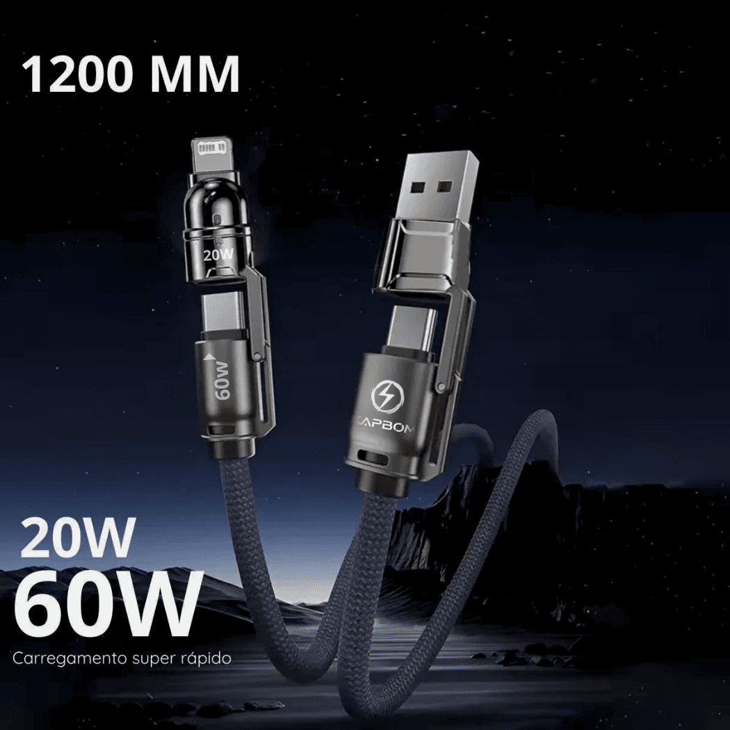 Cabo dados 4 1 60W 20 metros KA-3592-4IN1
