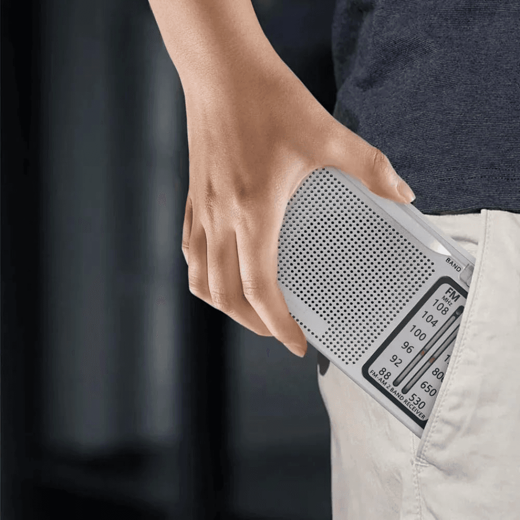 Mini Rádio Bolso FM AM P2 2 Bandas Retrô Pocket KA-3323