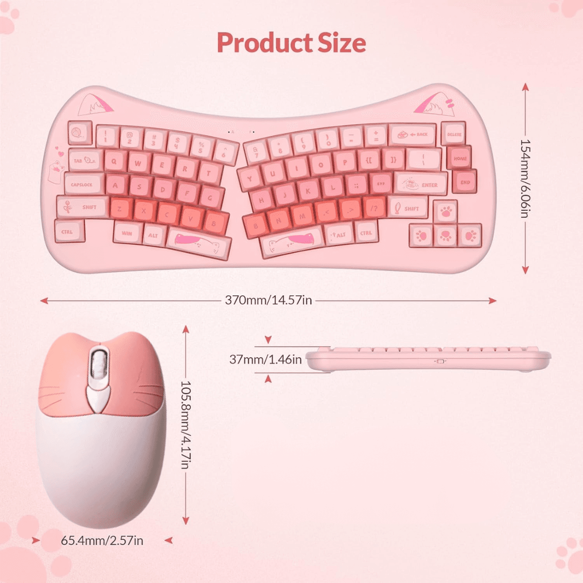 Kit Gamer Teclado Semi-Mecânico Mouse Wireless Sem AL-313M