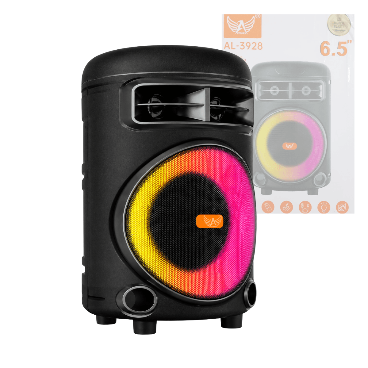 Caixa Som Bluetooth 120W LED Entrada P2 AL-3928 — default