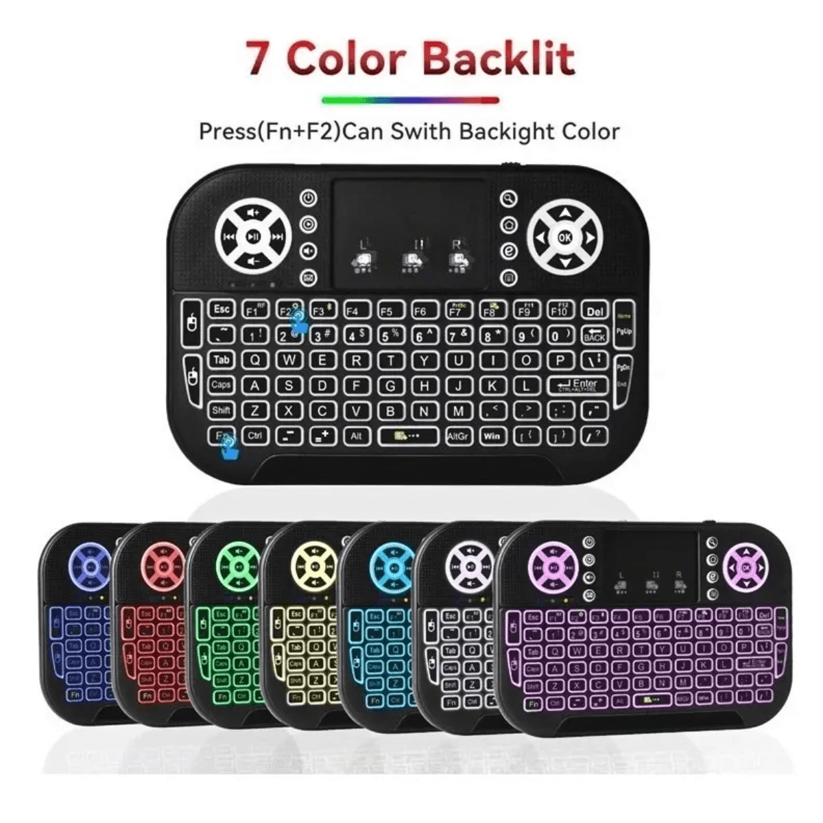 Mini Teclado LED Bluetooth Wireless Receptor USB AL-313R