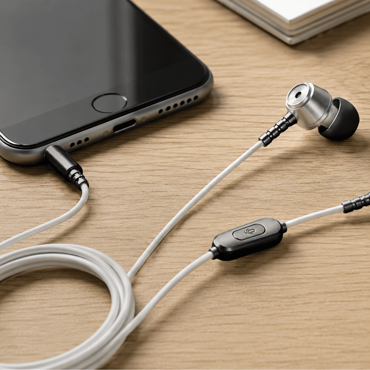 Fone Ouvido Hi-Fi Stereo Metal Fio Controle Volume AL-T2