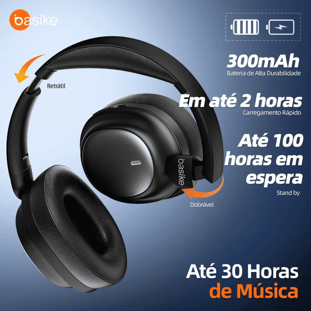Fone Ouvido Bluetooth 5 4 Premium Cancelamento BA-FON144