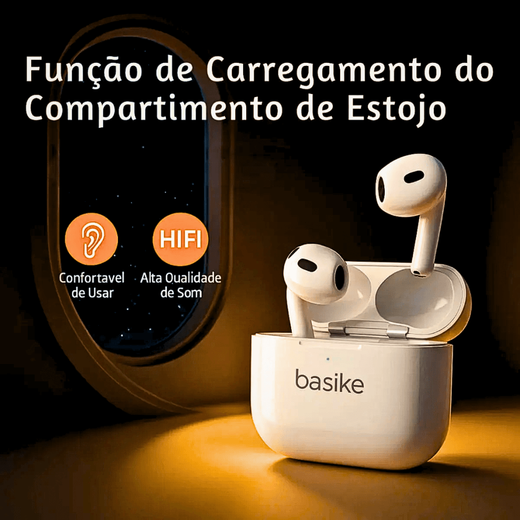 Fone Ouvido Bluetooth 5 4 TWS Premium Case BA-FON173