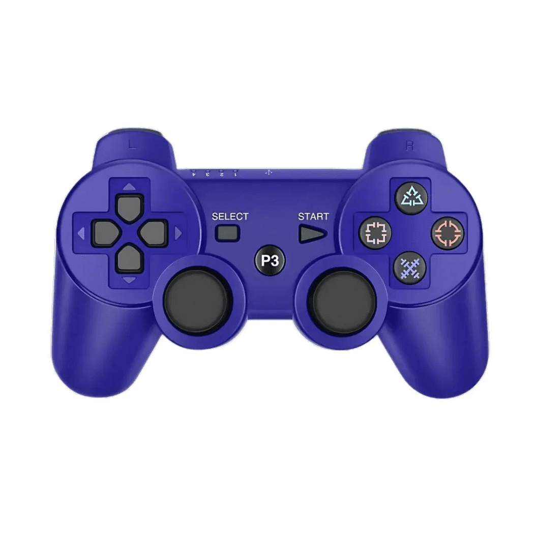 Controle Gamer Vibração Bluetooth Doubleshock-P3 — Azul