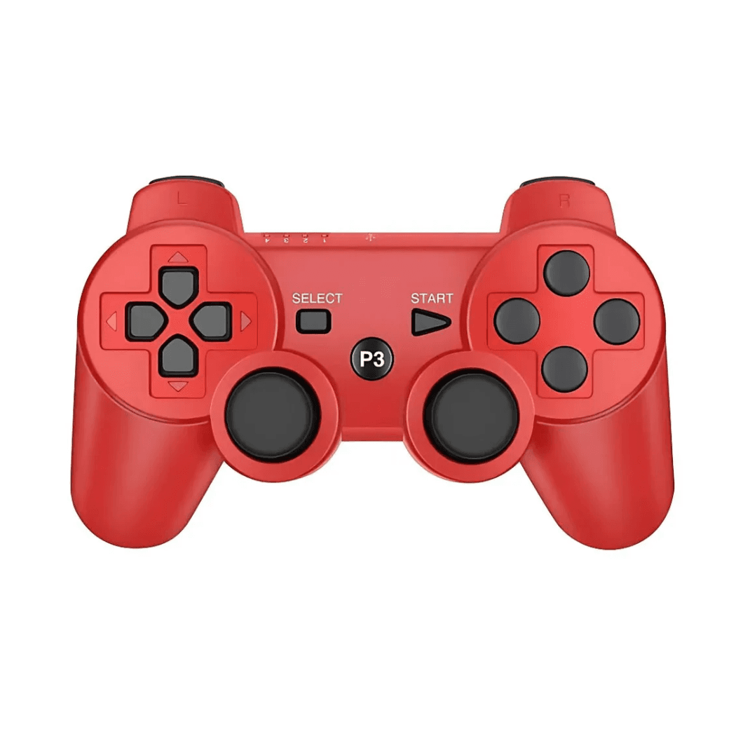 Controle Gamer Vibração Bluetooth Doubleshock-P3 — Vermelho-BR