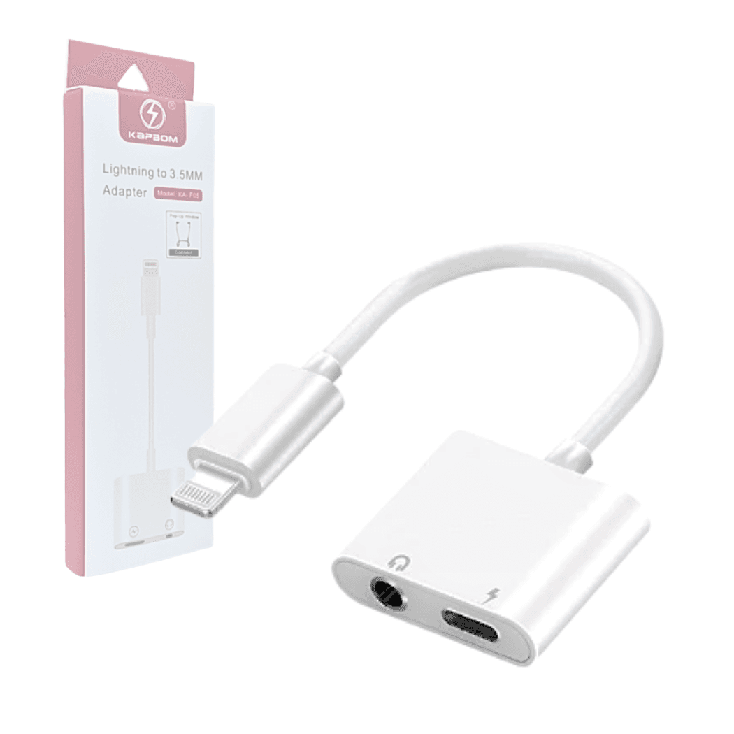 Adaptador Fone Ouvido Carregador Lightning P2 KA-F05