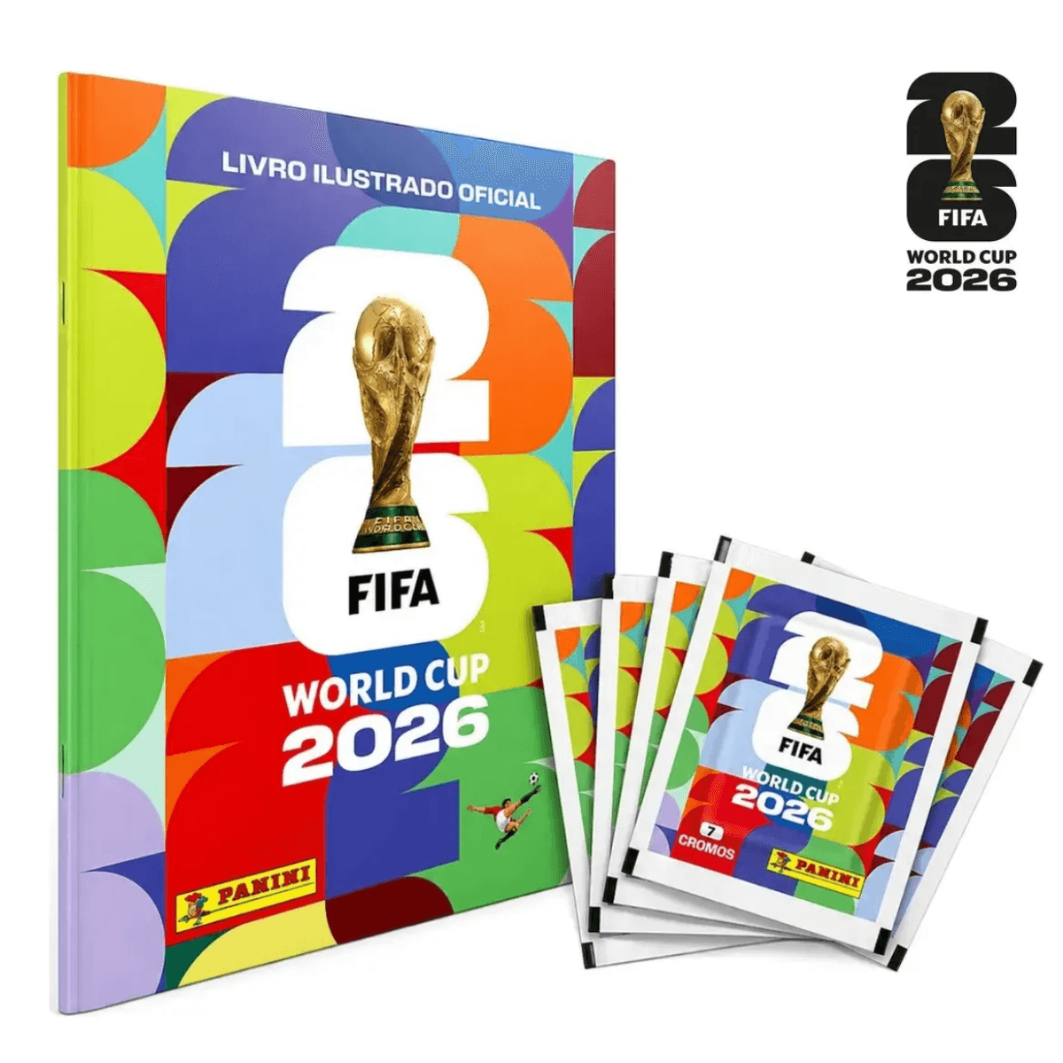 Kit ÁLBUM 35 Figurinhas Copa Mundo Fifa 2026 LBUMe5Envelopes — default