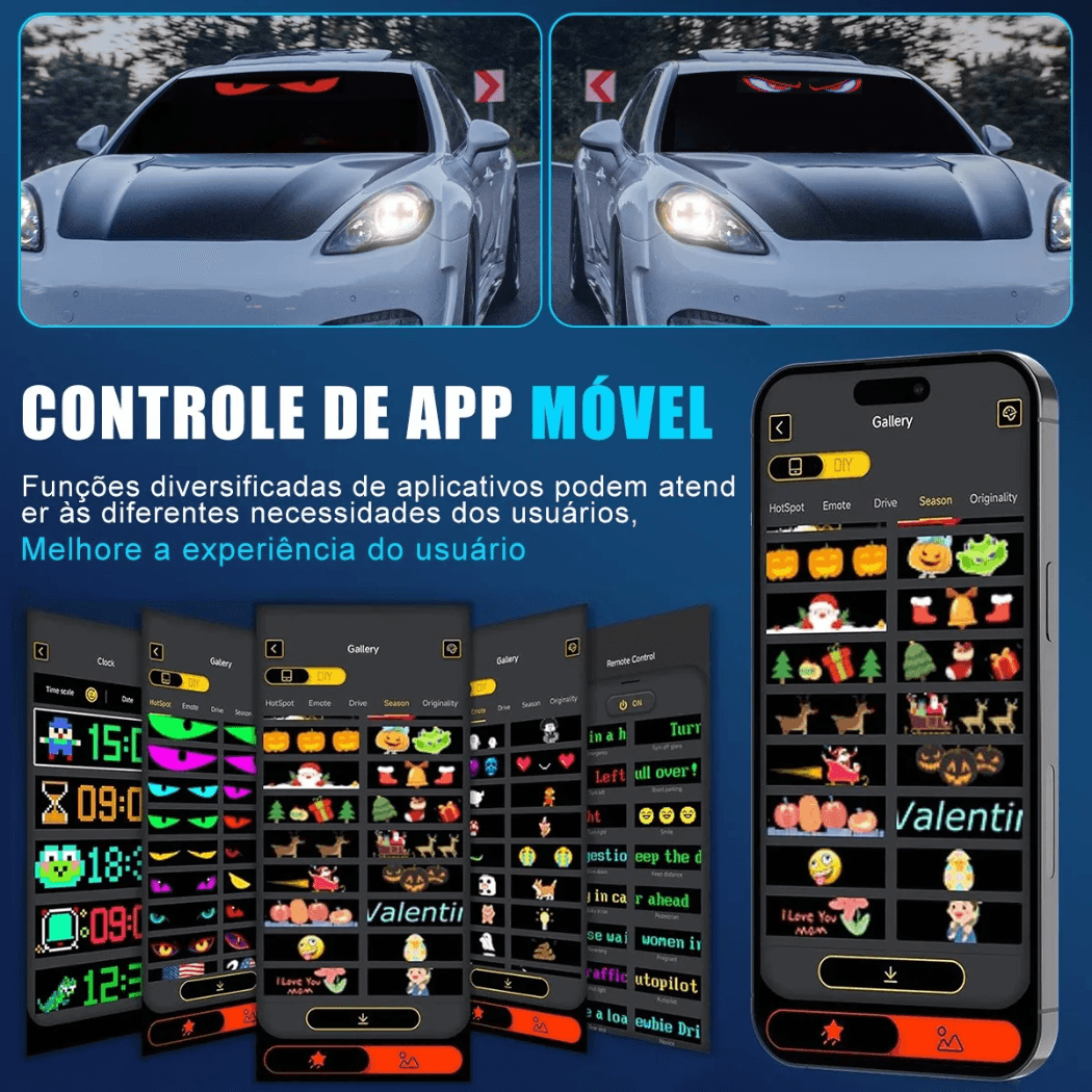 Painel Letreiro Matriz Led Flexível Imagens XH-304PainelLed