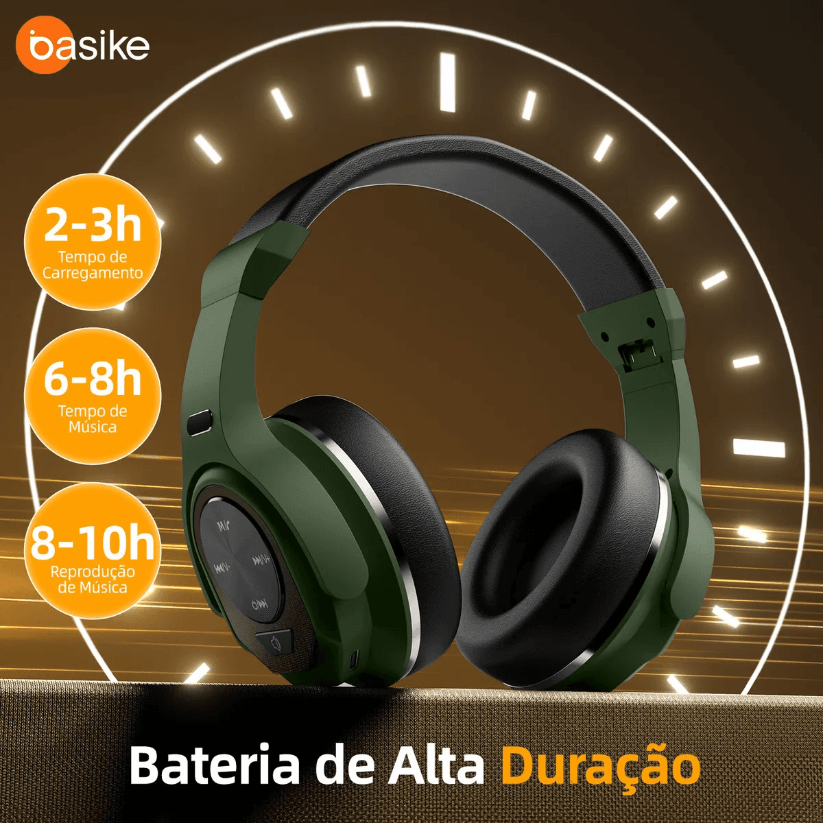 Fone Ouvido Bluetooth Cancelamento Ruído ANC BA-FON6689