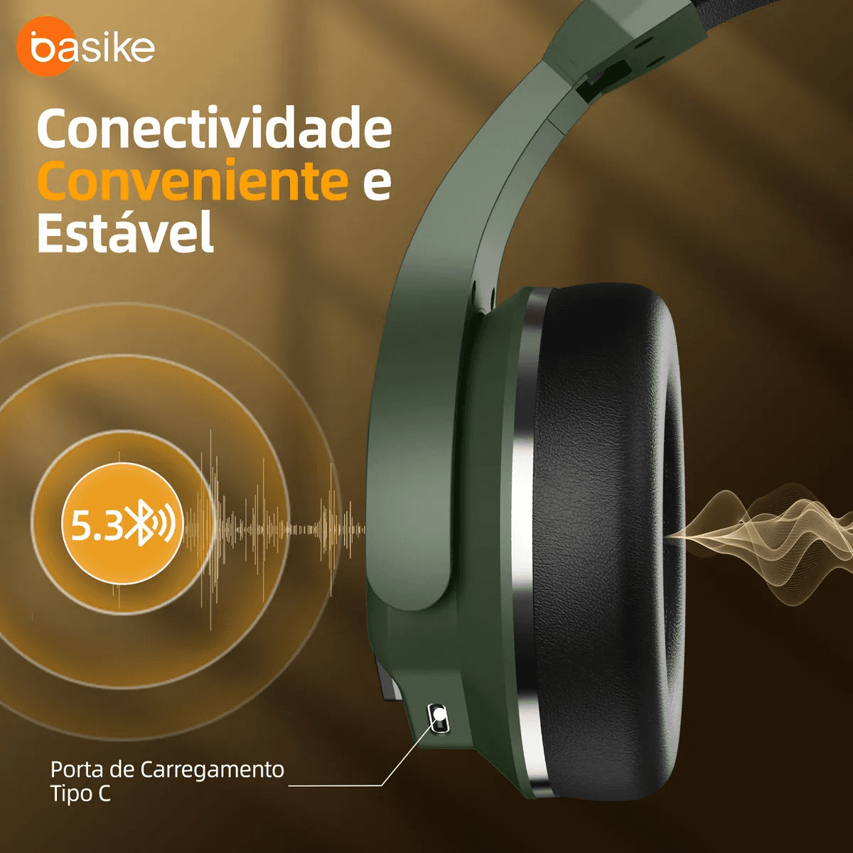 Fone Ouvido Bluetooth Cancelamento Ruído ANC BA-FON6689