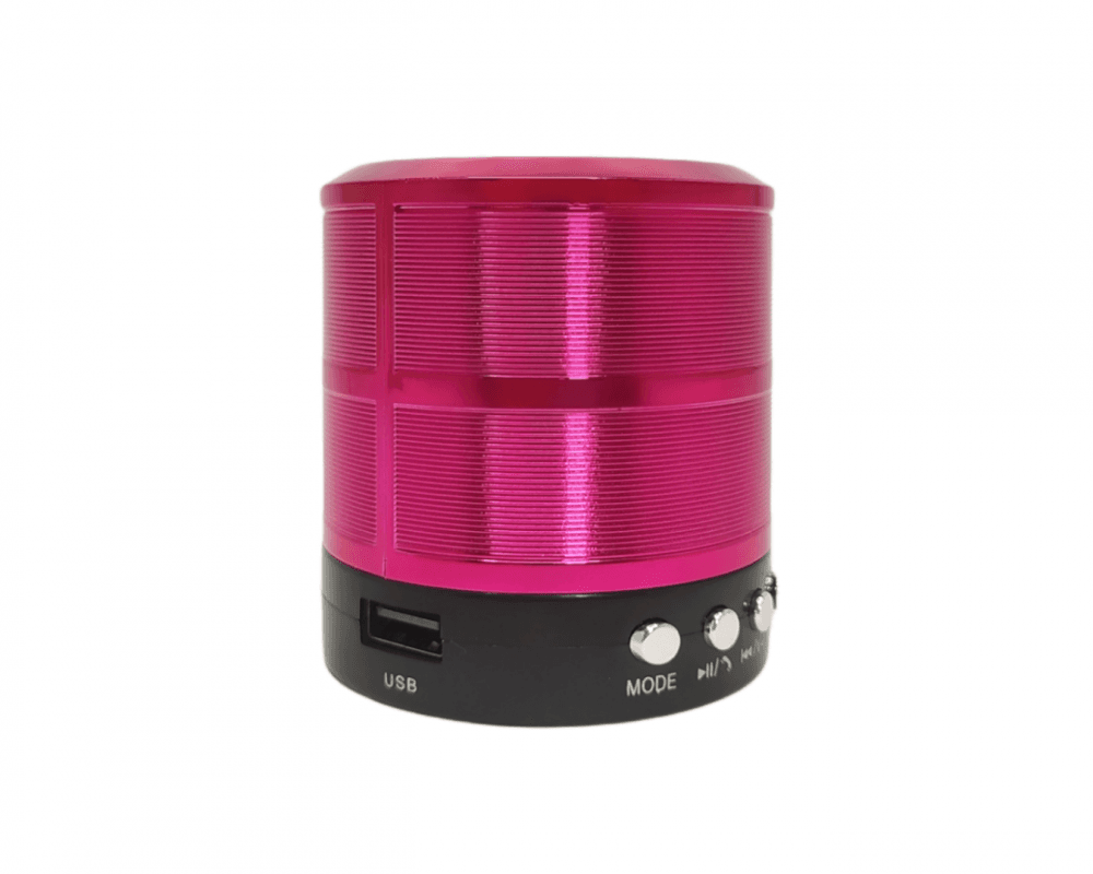 Mini Caixa Som Portátil Speaker 3W Bluetooth KA-887 — Rosa