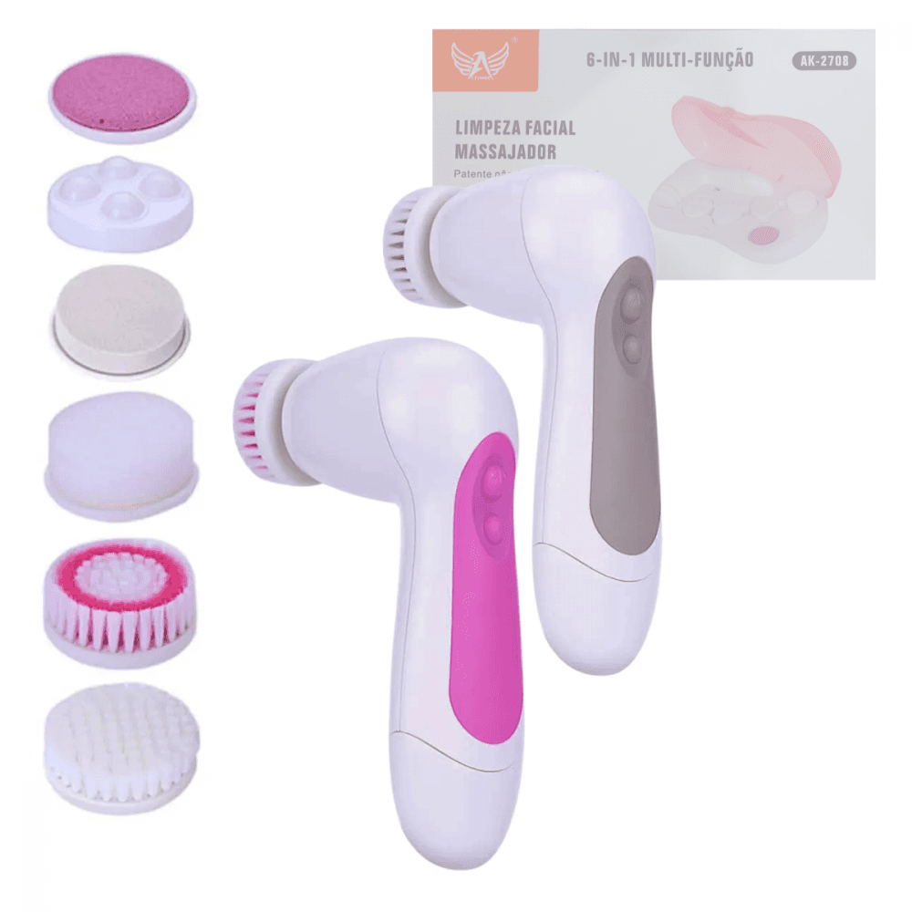Escova Massageadora Limpeza Facial Eletrica Rotativa AK-2708 — default