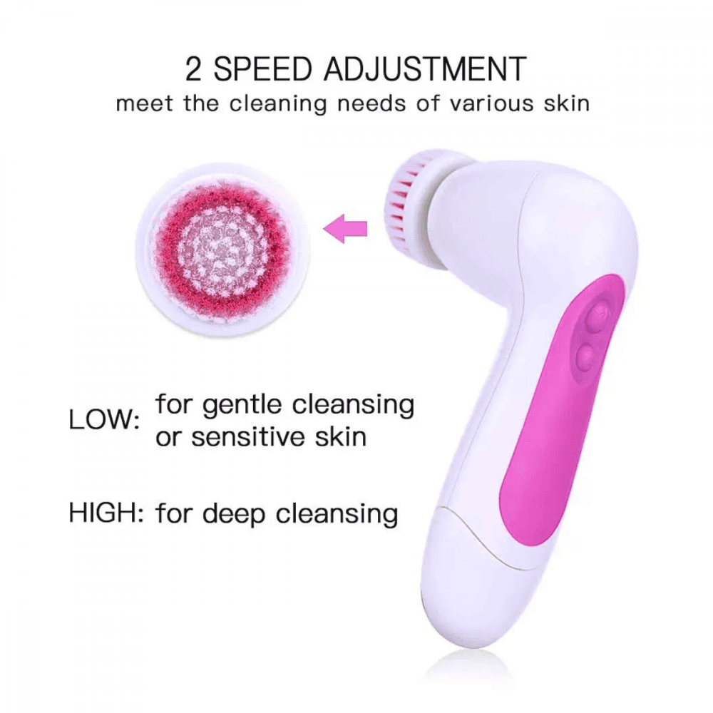 Escova Massageadora Limpeza Facial Eletrica Rotativa AK-2708