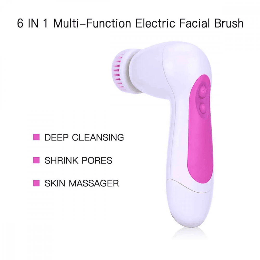 Escova Massageadora Limpeza Facial Eletrica Rotativa AK-2708