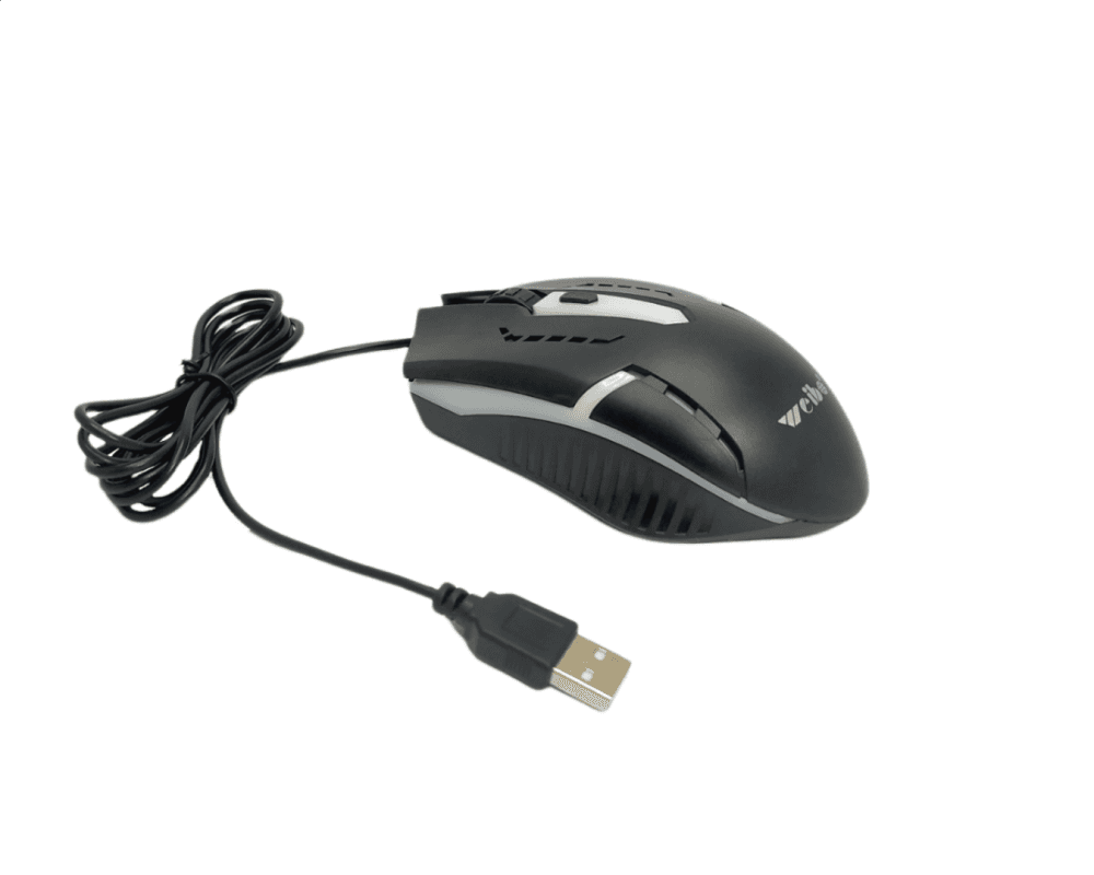 Mouse Óptico Gamer LED RGB Weibo M-39
