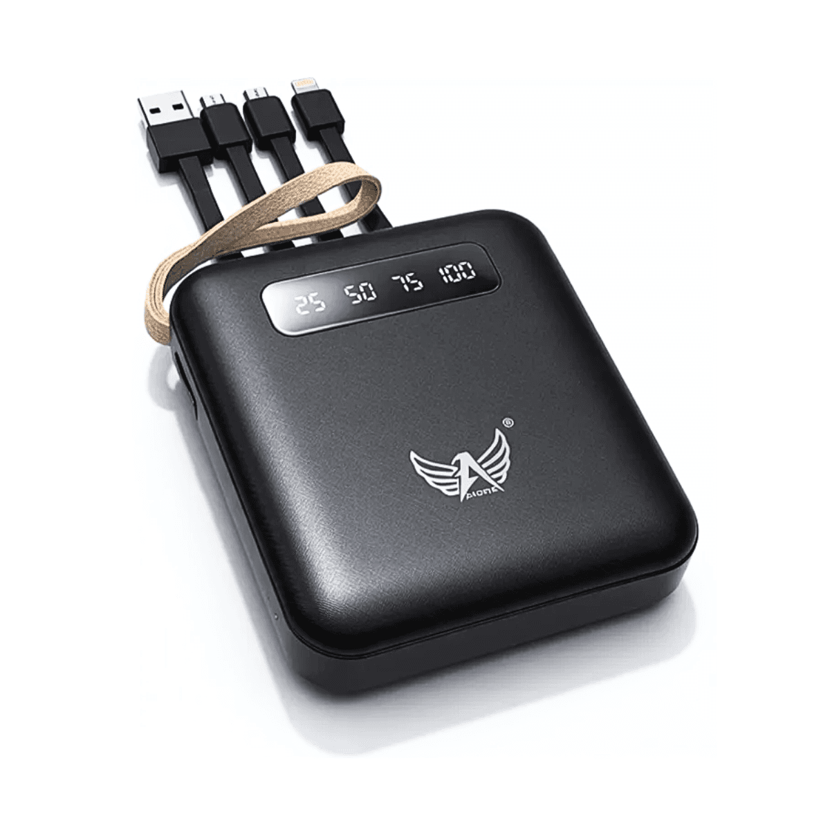 Carregador Portátil Power Bank 10000mAh Tela Digital AL-700 — Preto