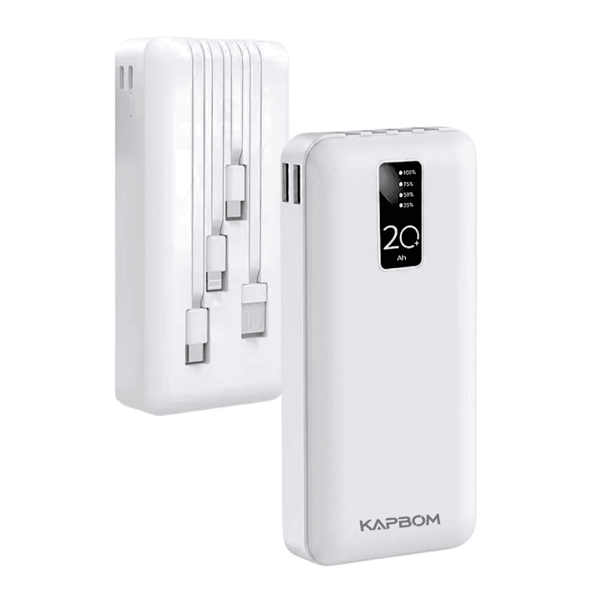 Carregador Portátil Power Bank 20000mAh 10W 04 Saídas KA-964 — Branco