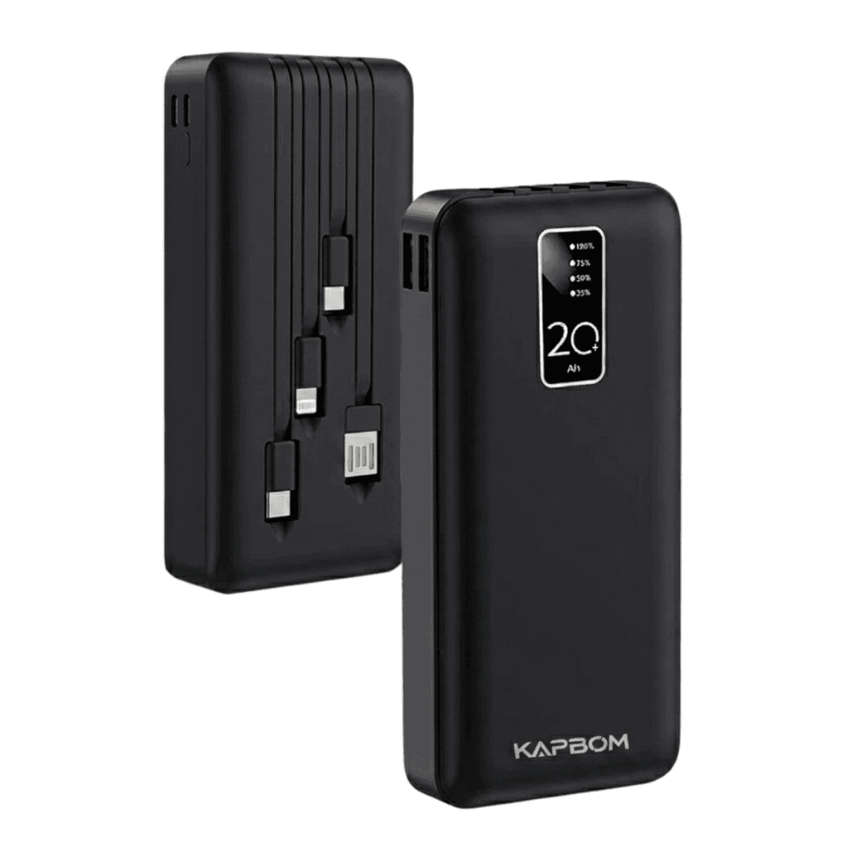 Carregador Portátil Power Bank 20000mAh 10W 04 Saídas KA-964 — Preto