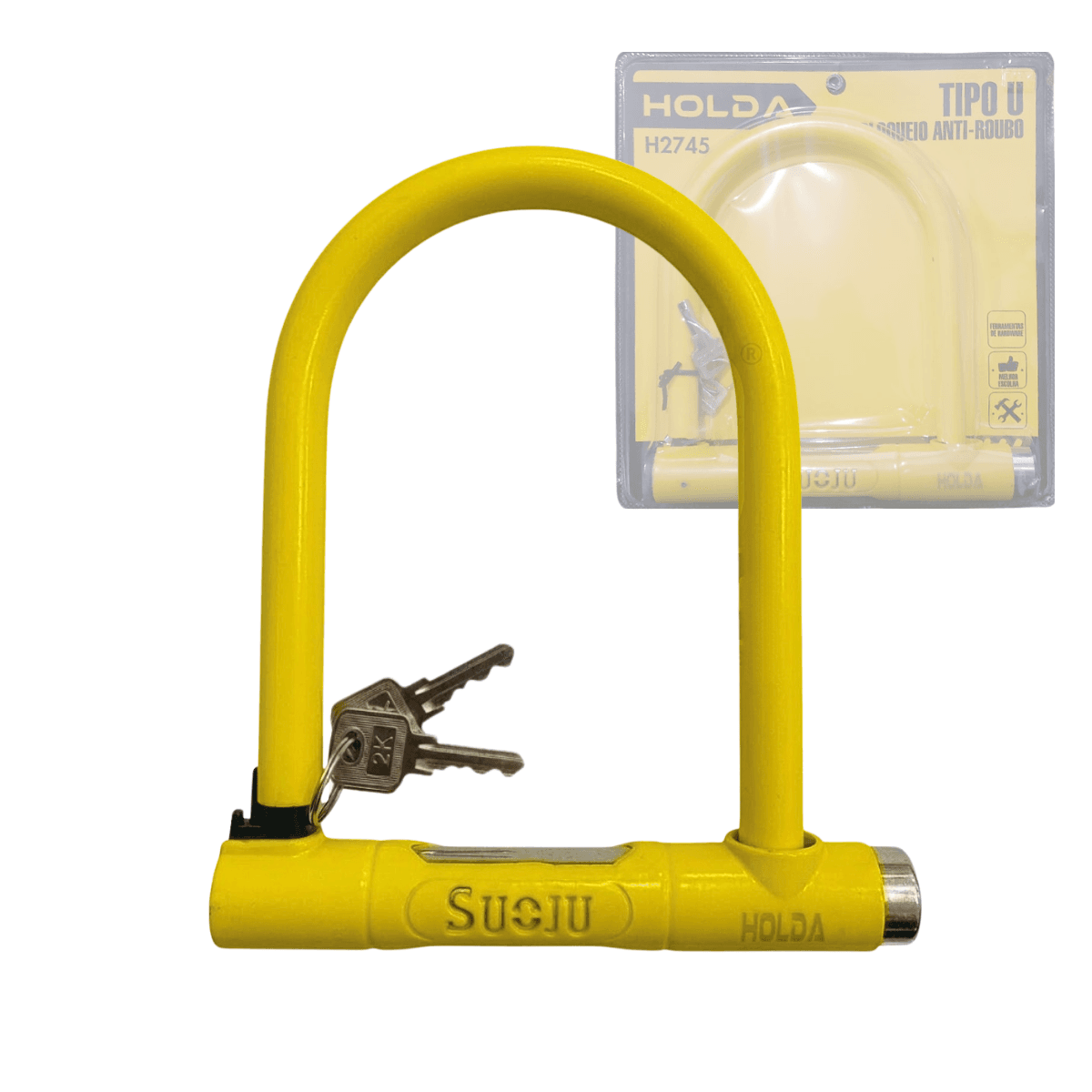 Cadeado Arco Longo 40mm 02 Chaves Holda H2745 — default