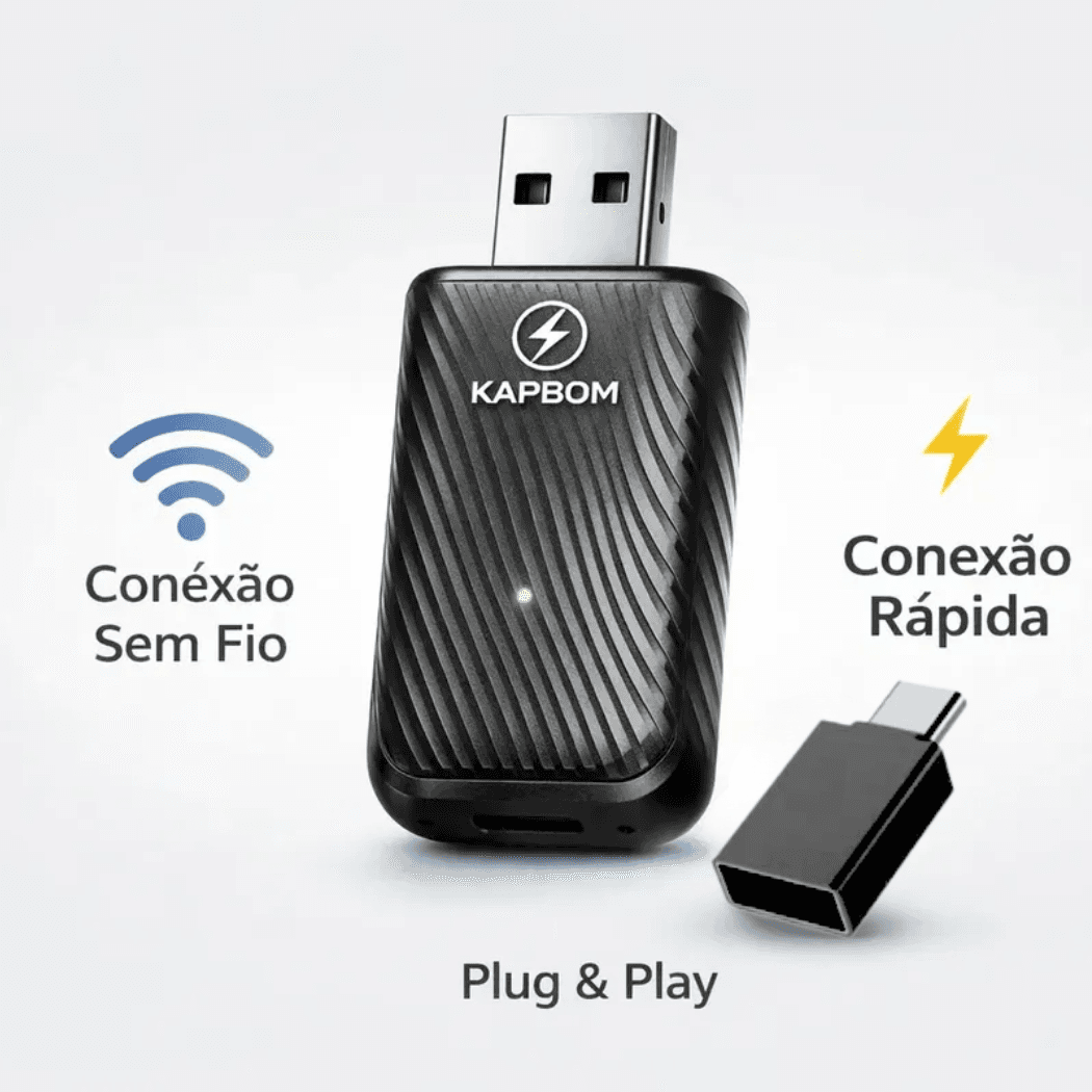 Adaptador Carplay Wireless Android Auto 2 1 KA-1132