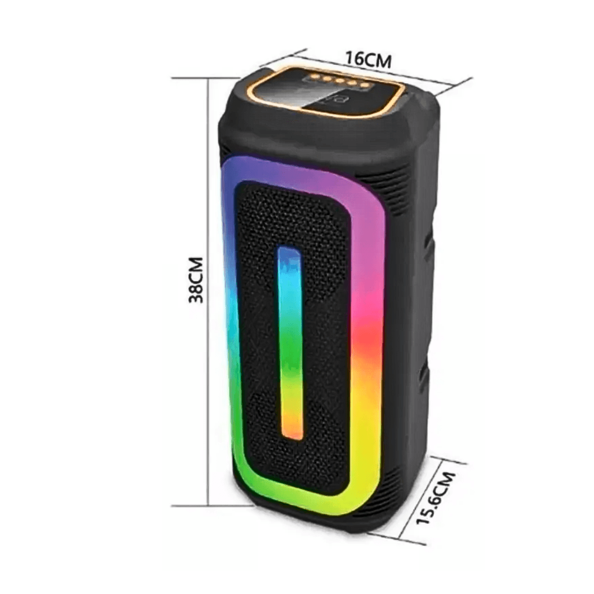 Caixa Som Multimídia Alto-Falante LED RGB Bluetooth MD-12268