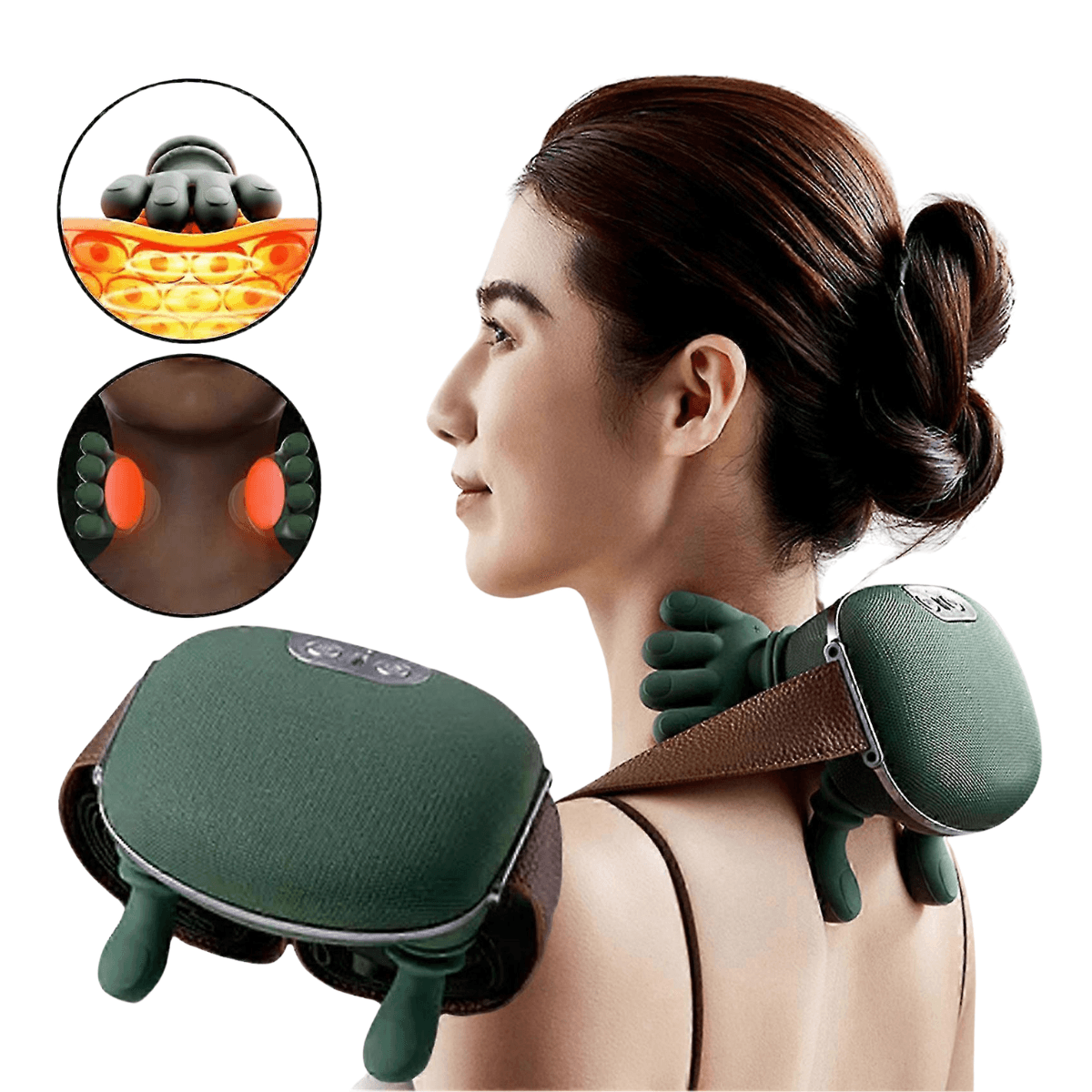 Massageador Pescoço Ombros Elétrico Ativador Calor FH-680 — default