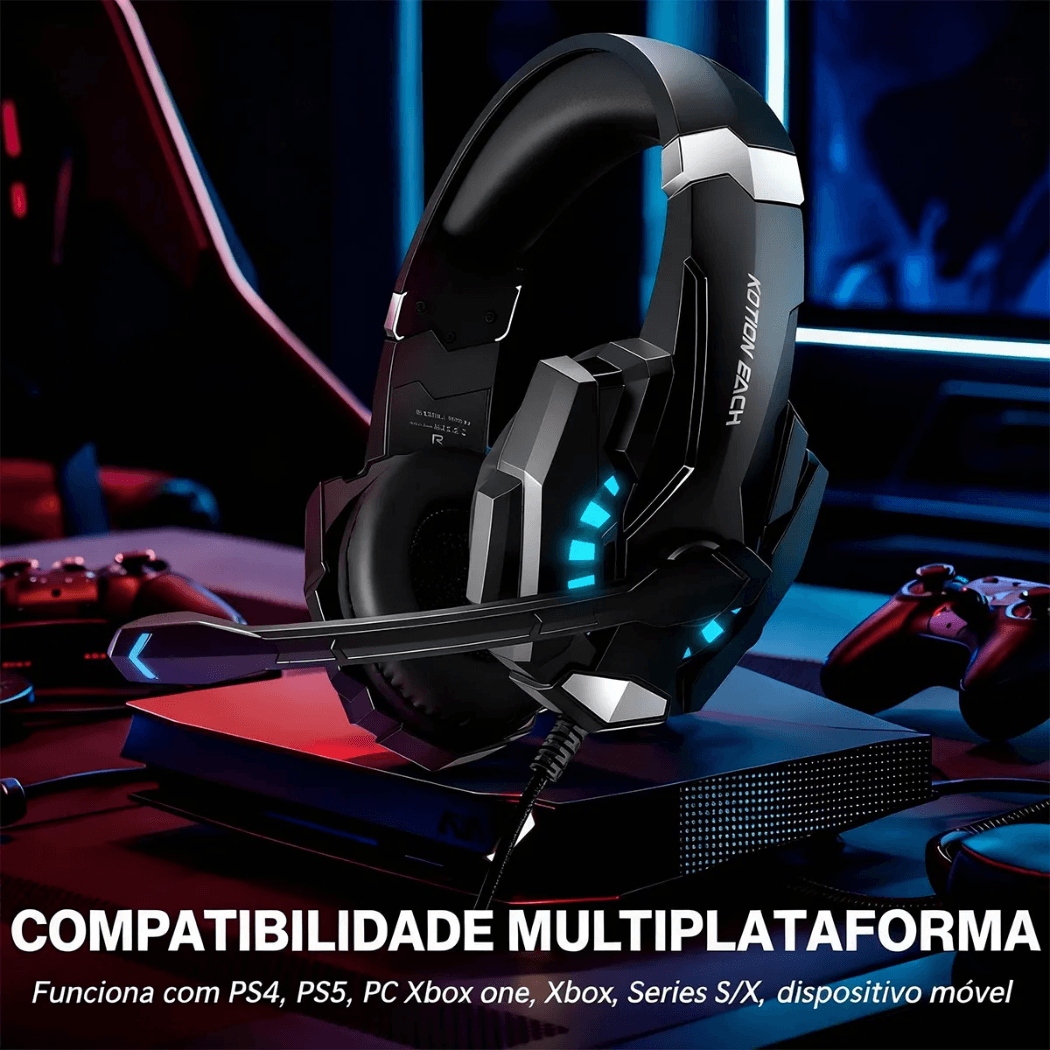 Headset Gamer Profissional Microfone Noise G9000PRO