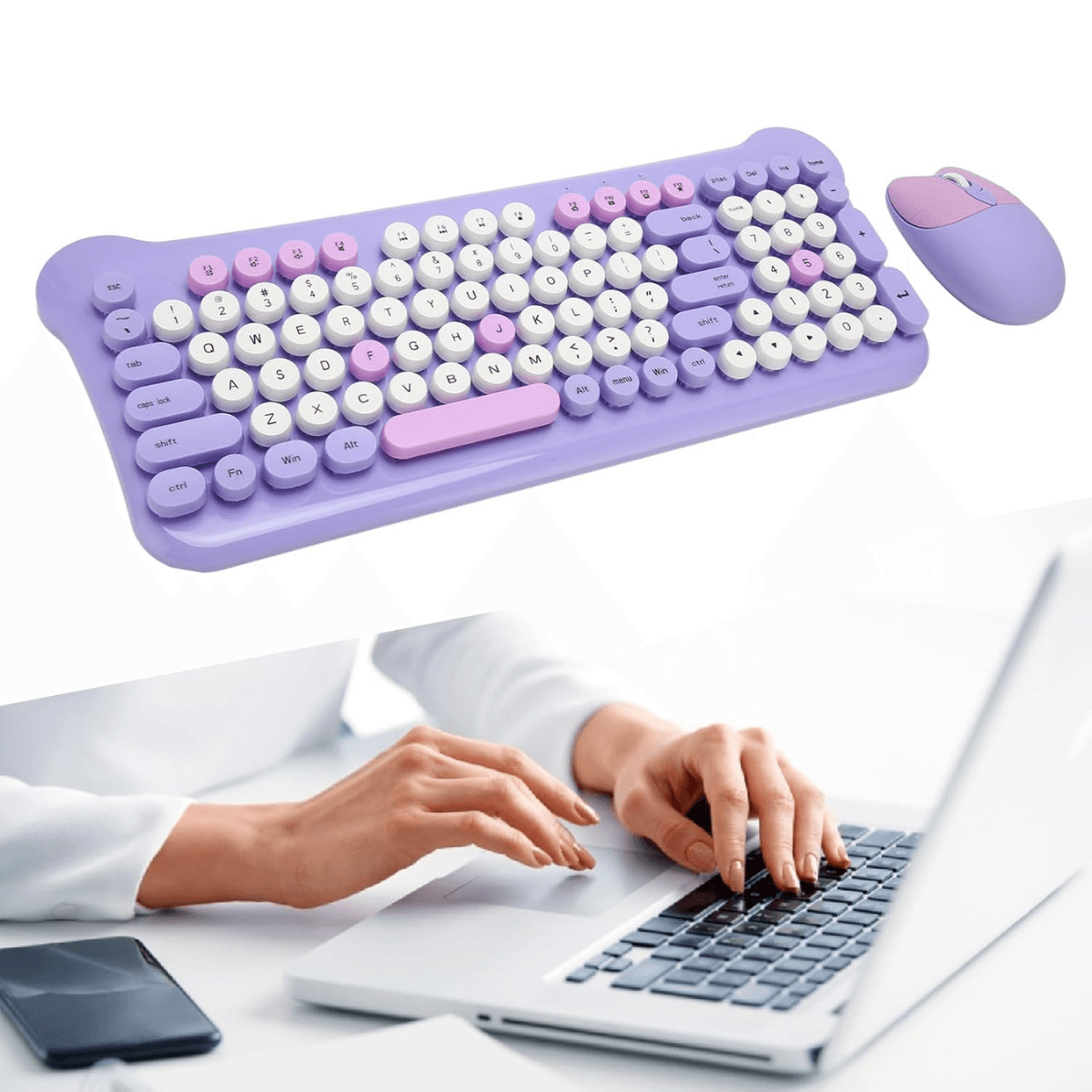 Kit Gamer Teclado Semi-Mecânico Mouse Wireless Sem AL-313H