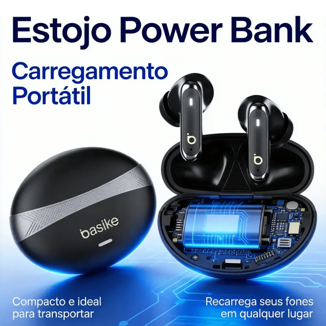 Fone Ouvido Bluetooth Hi-fi Wireless ENC Redução BA-FON228