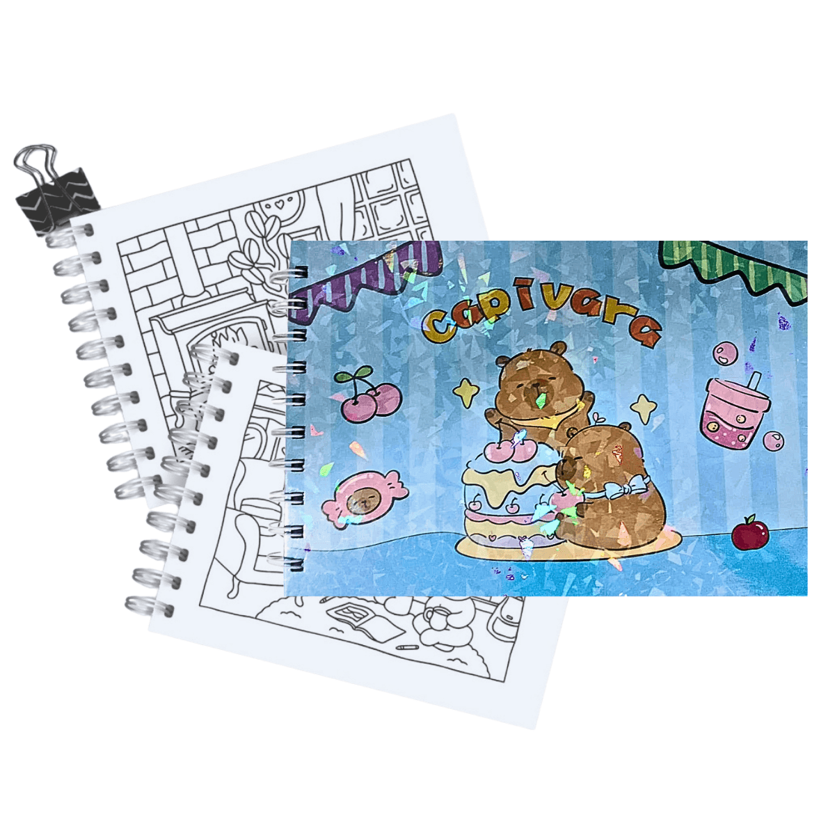 Caderno Desenho Capivara Capa Dura A5 48 Folhas YJ-002 — Azul