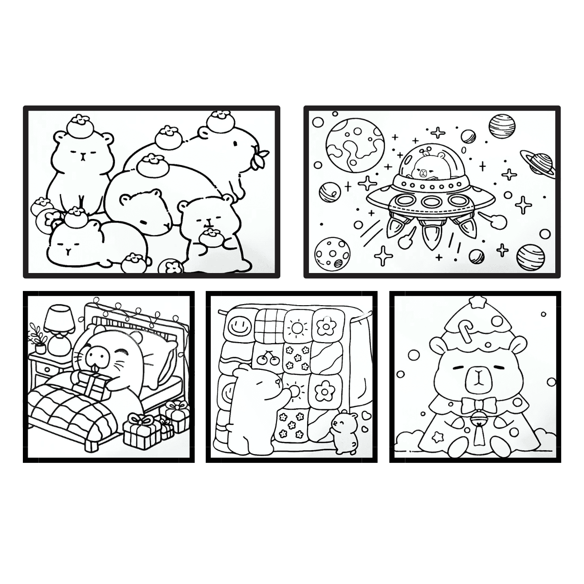 Caderno Desenho Capivara Capa Dura A5 48 Folhas YJ-002