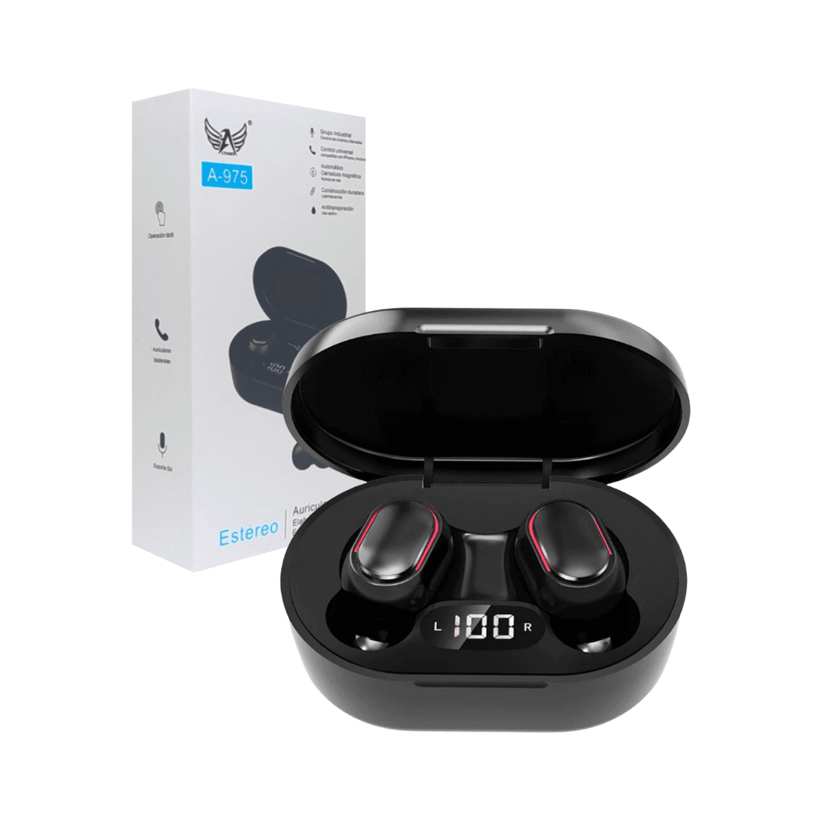 Fone Ouvido Intra Auricular Bluetooth Case A-975 — default