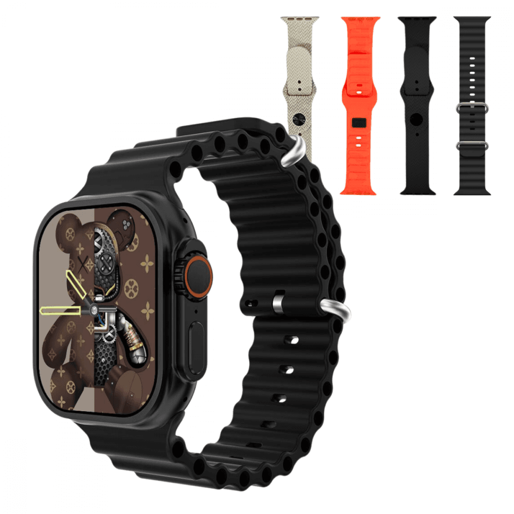 Relógio Inteligente Smartwatch 49mm 04 Pulseiras W9-ULTRA