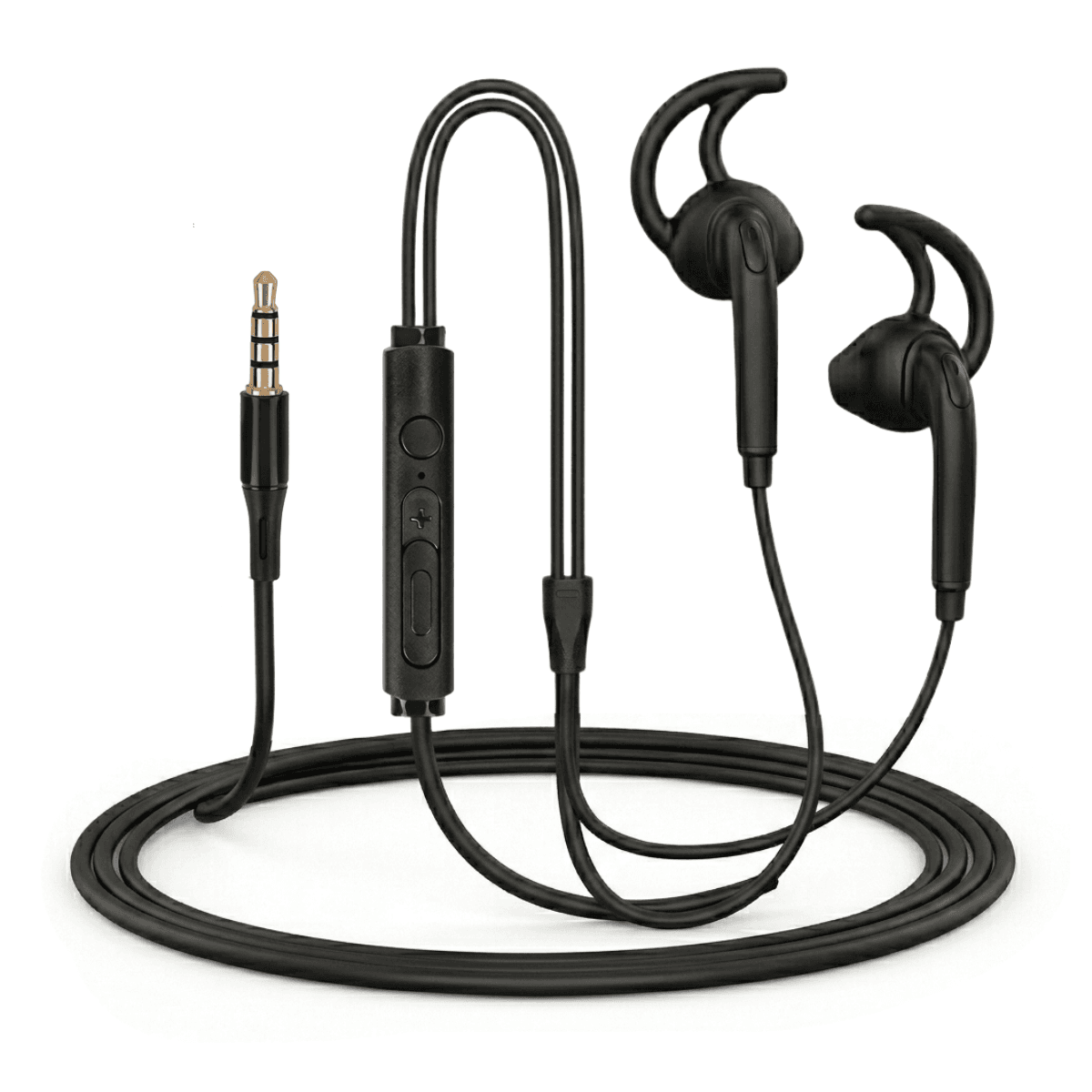 Fone Ouvido Estéreo Fio Controle Volume Conexão P2 AL-T3 — Preto