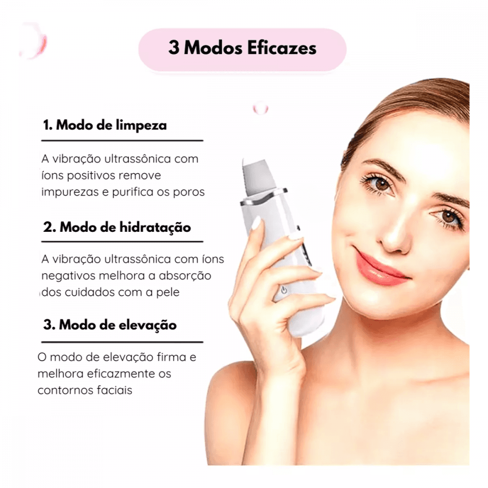 Caneta Peeling Ultrassônico Ionização Portátil Anti EL-1931