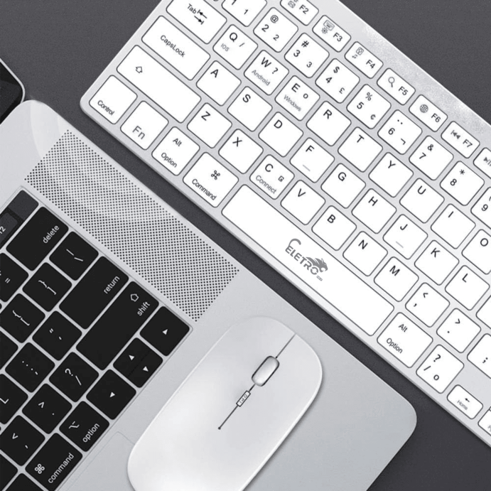 Teclado Portátil Bluetooth Sem Fio Ultra Fino Tablet EL-2101