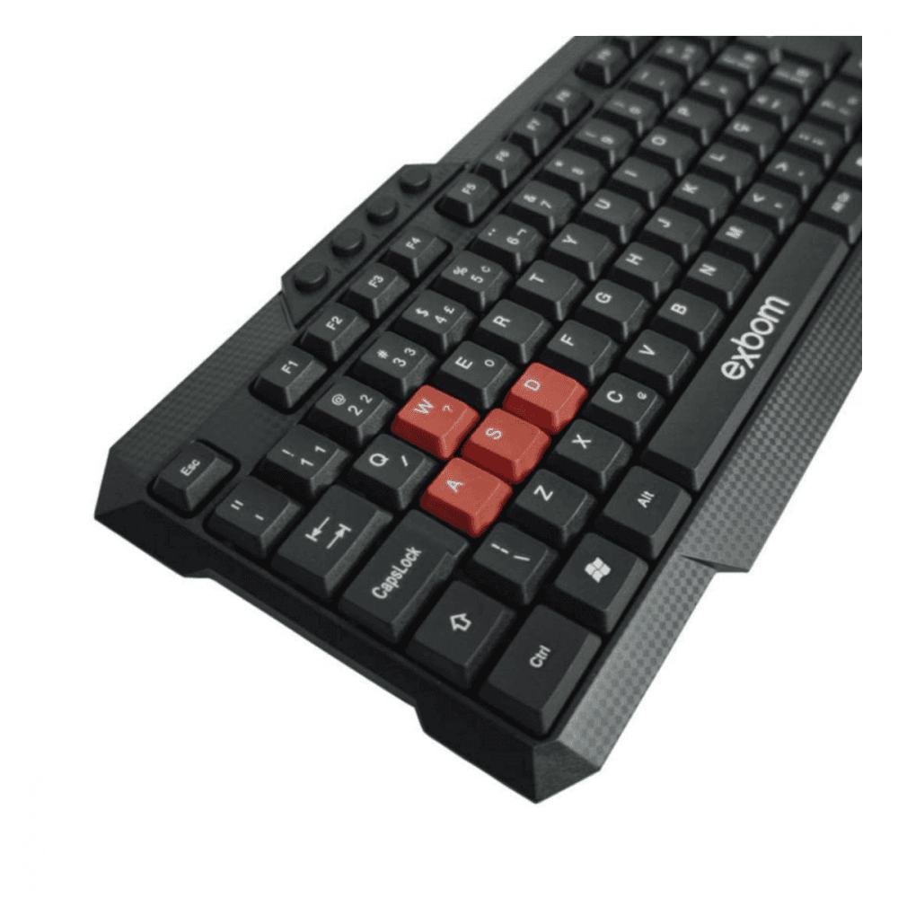 Teclado Multimídia Semi Mecânico Tecla Game Plug BK-144M
