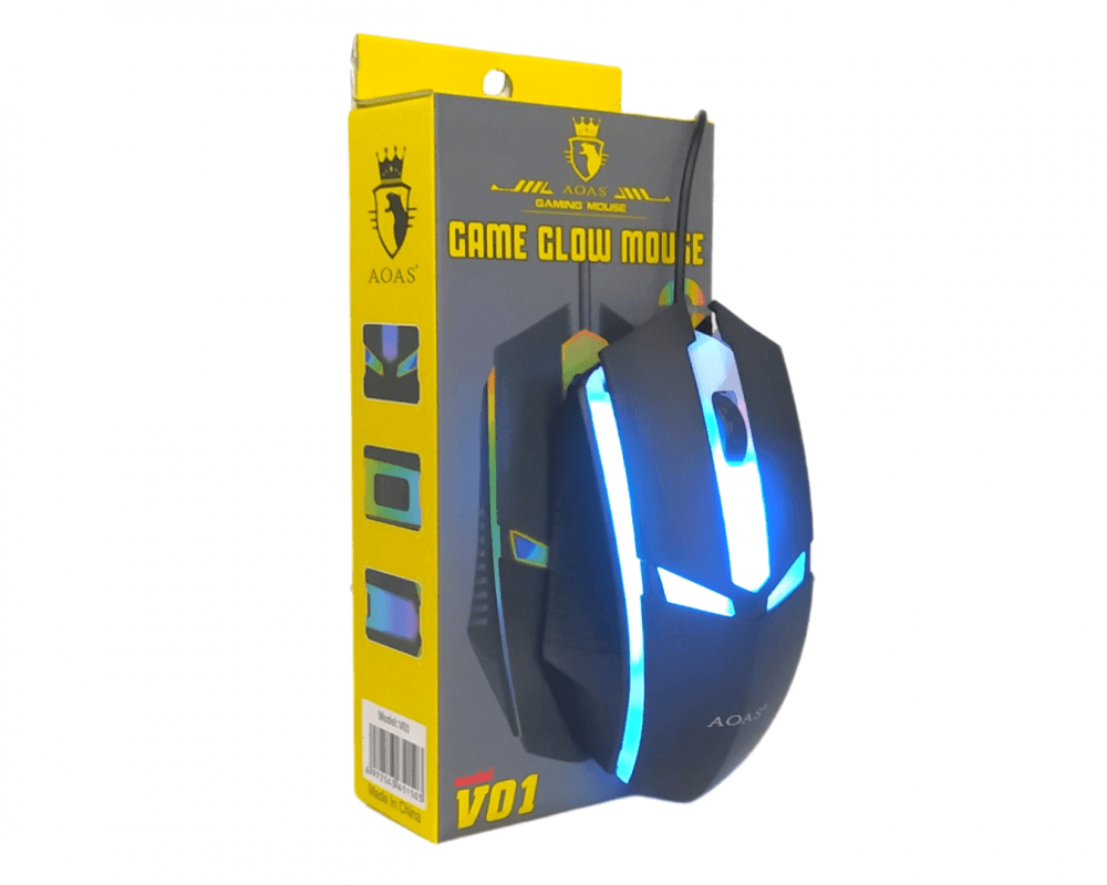 Mouse Gamer Glow RGB USB LED OAS-V01