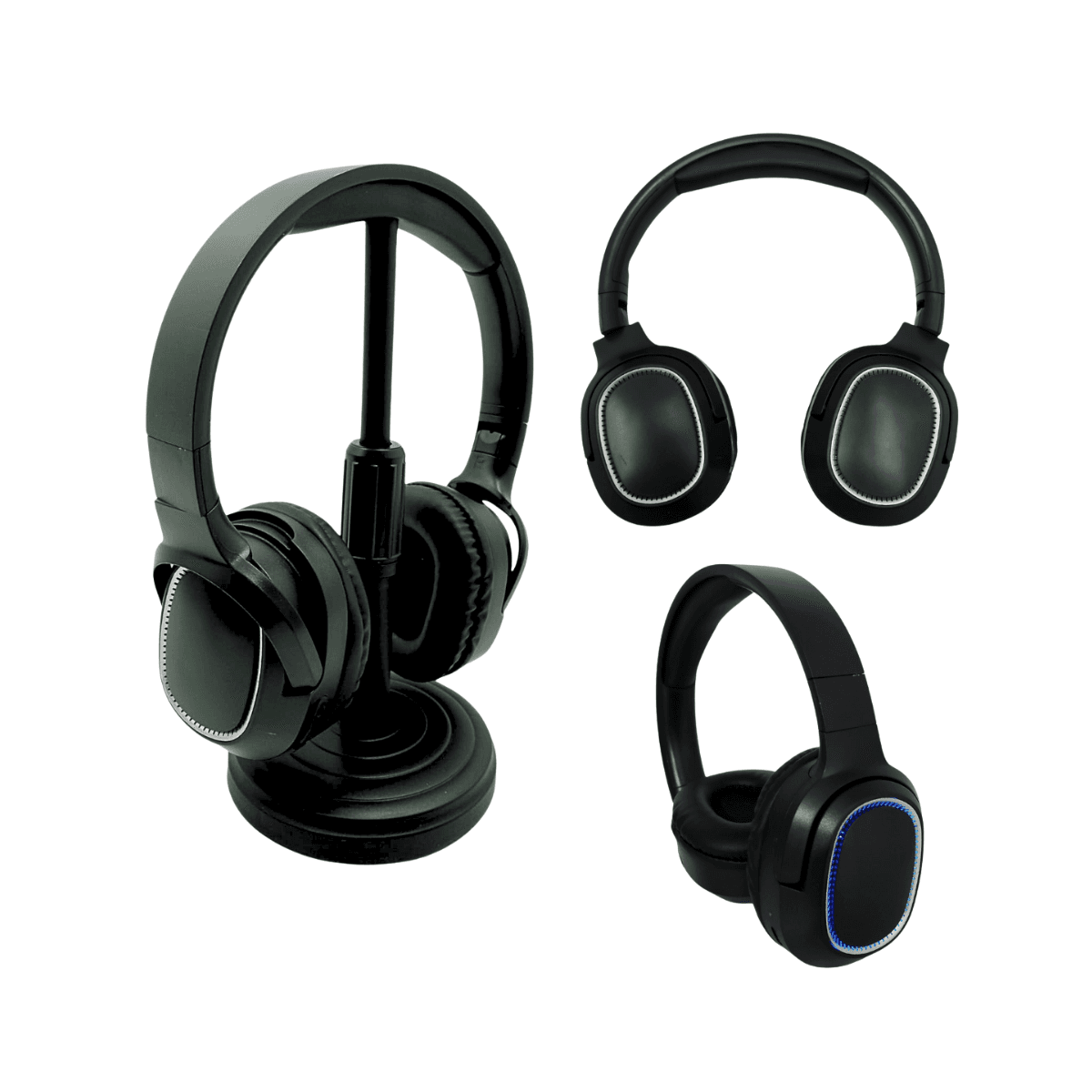 Fone Ouvido Headphone Bluetooth LED RGB Noise FREE BM766 — Preto