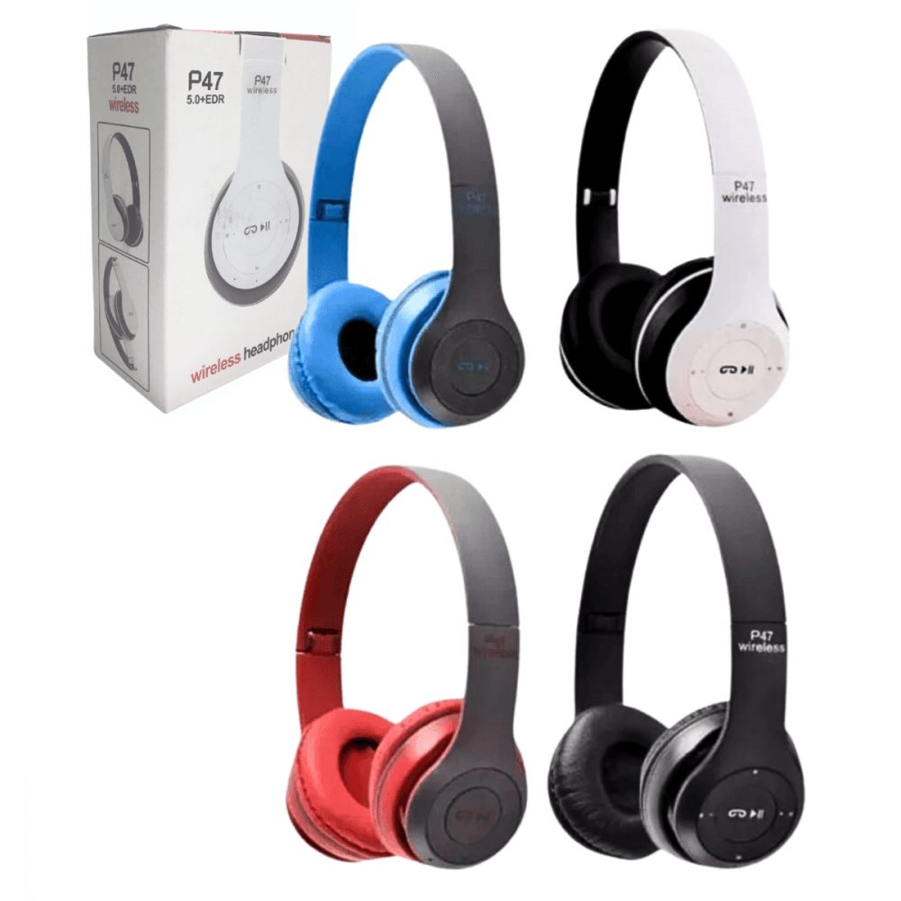 Fone Ouvido Headphone Bluetooth Sem Fio Estéreo P47KA-916