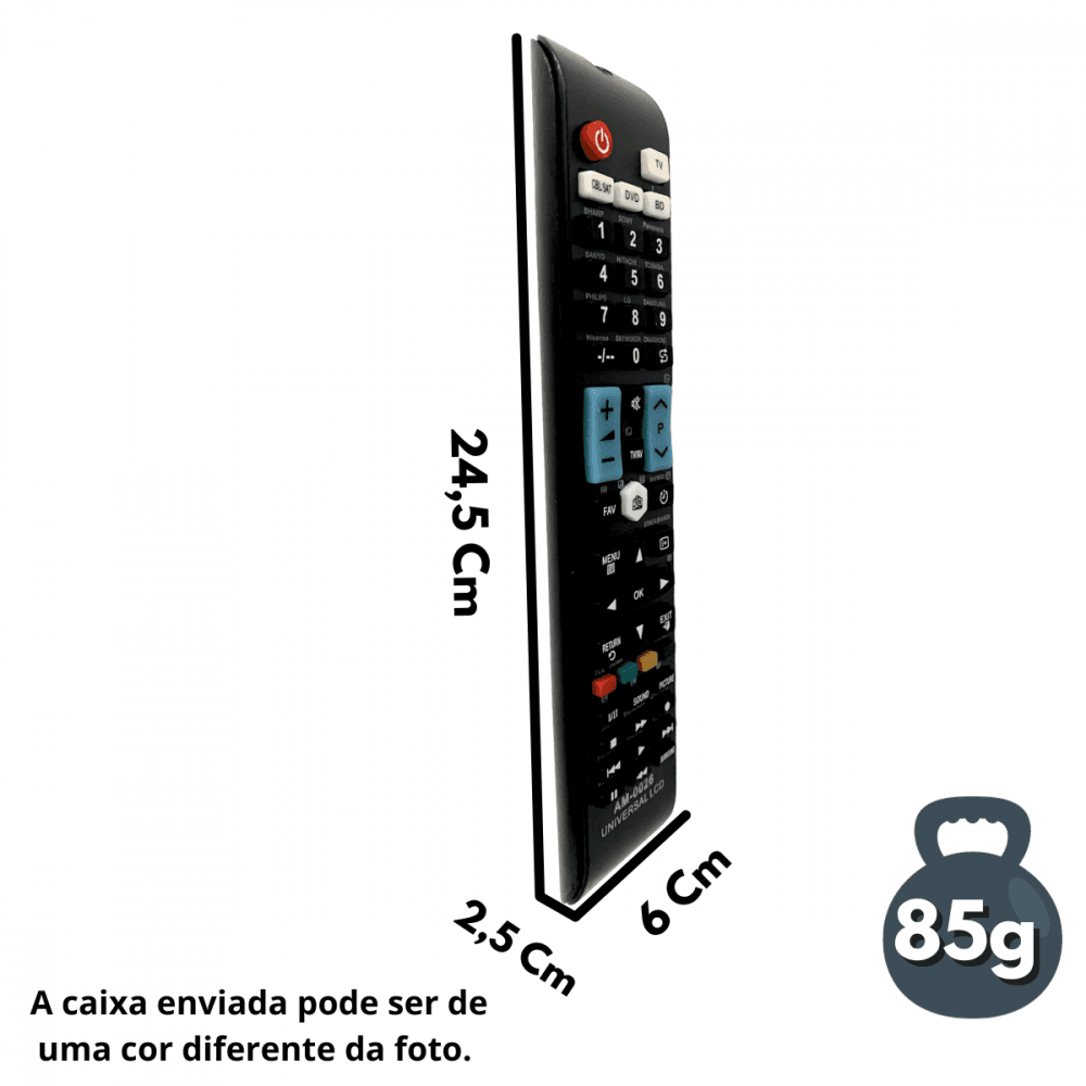 Controle Remoto Universal TV Smart LED LCD AM-0026