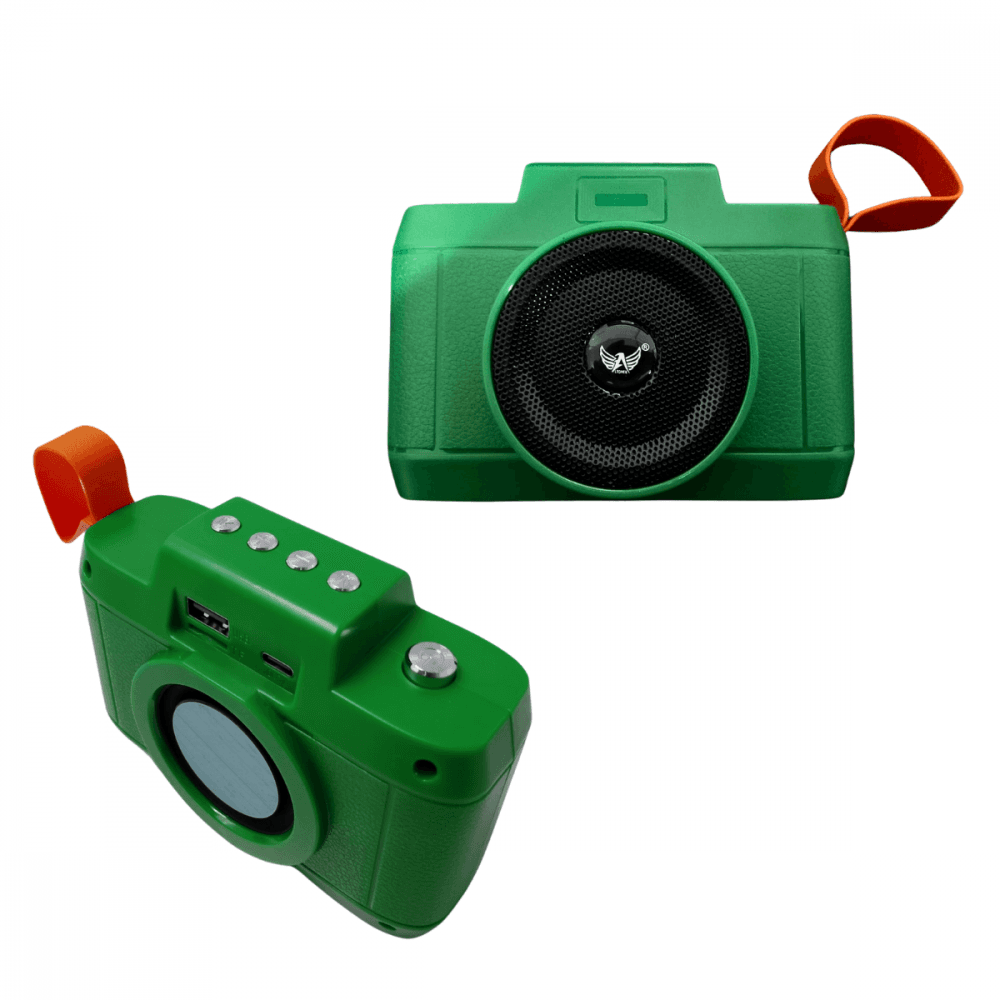Caixa Som Bluetooth Portátil Formato Câmera AL-8852