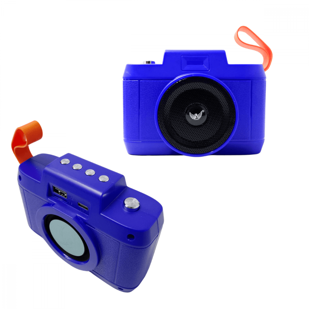 Caixa Som Bluetooth Portátil Formato Câmera AL-8852