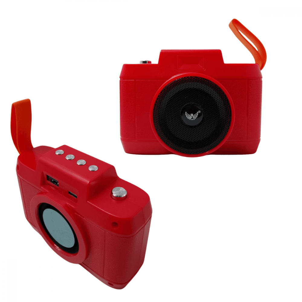 Caixa Som Bluetooth Portátil Formato Câmera AL-8852