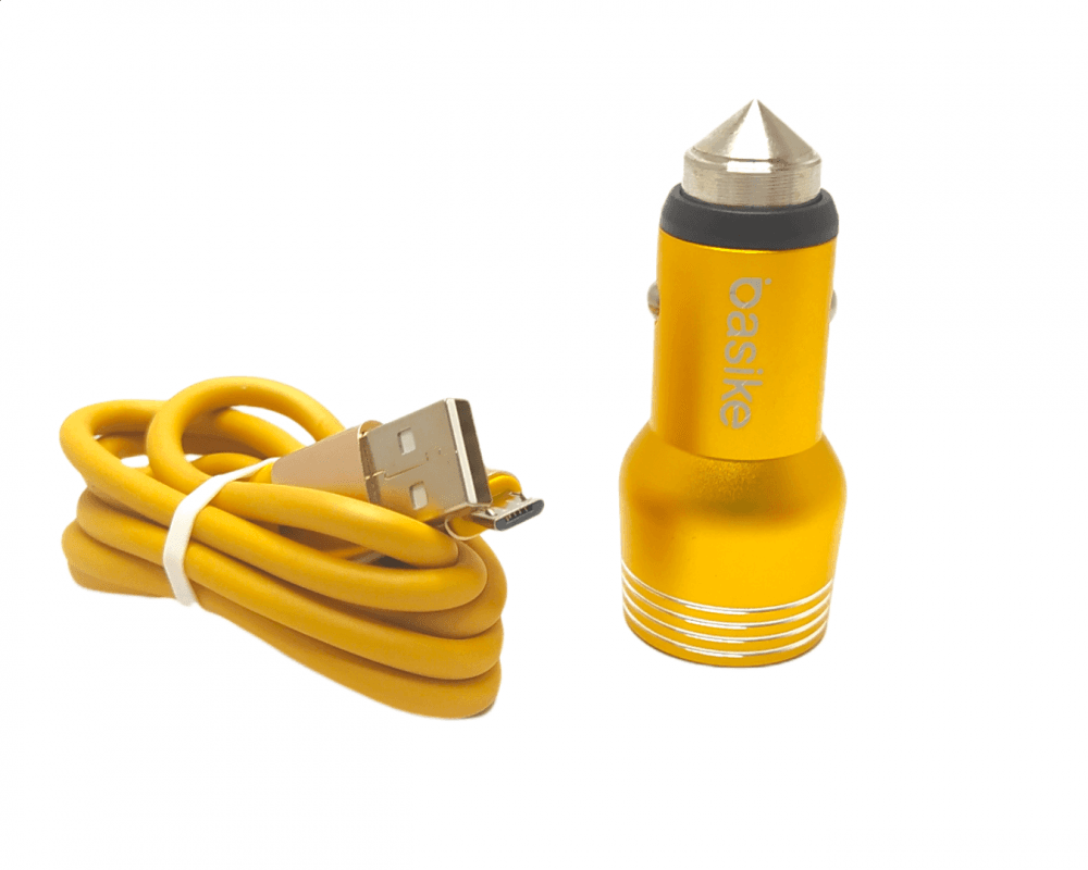 Carregador Veicular 2 Portas USB 3 4A Cabo V8 CAR-G5137-V8