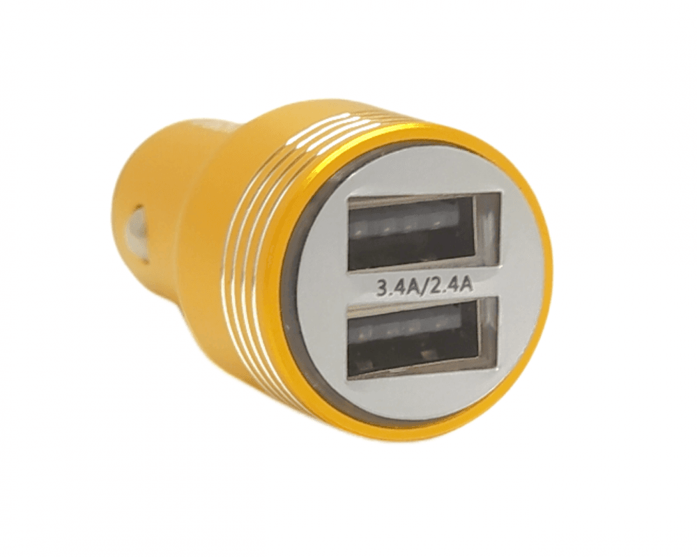 Carregador Veicular 2 Portas USB 3 4A Cabo V8 CAR-G5137-V8