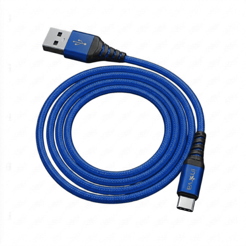 Cabo dados 3 4A USB TIPO-C Revestimento Nylon KV-6011